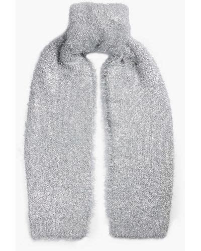 Gray Dries Van Noten Scarves And Mufflers For Women Lyst