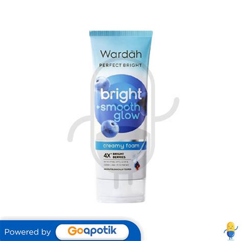 Wardah Perfect Bright Creamy Foam Bright Smooth Glow 100 Ml Tube