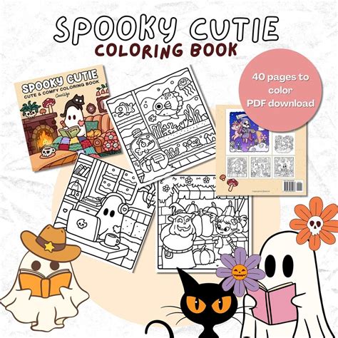 Spooky Cutie Coloring Book Printable Pdf