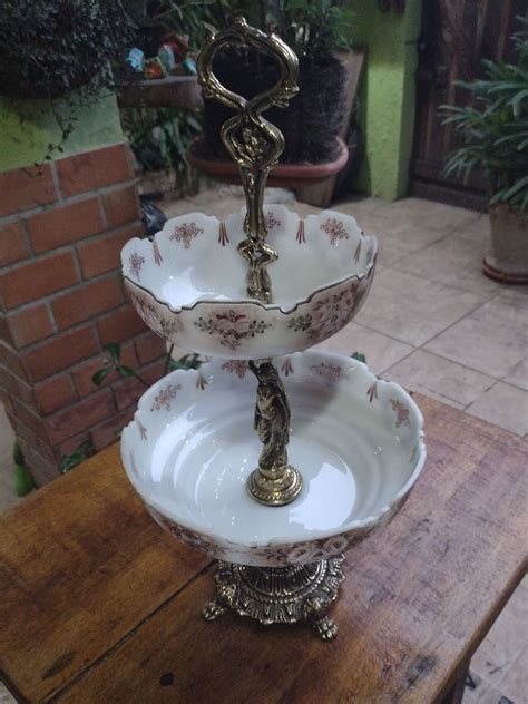 Fruteira De Porcelana Móvel De Antiquário Fruteira Antigo Vintage Retrô Usado 65475998 Enjoei