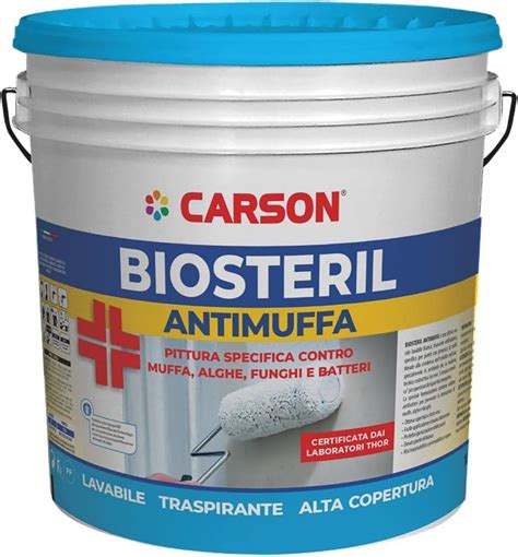 Colorificio Carson Biosteril Pittura Anti Muffa Alghe Funghi