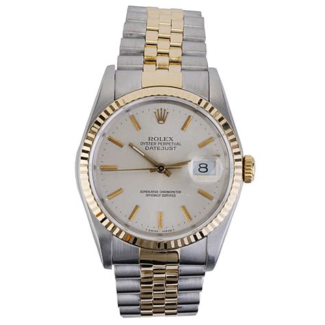 Rolex Datejust Mm Two Tone Jubilee Silver Dial New York