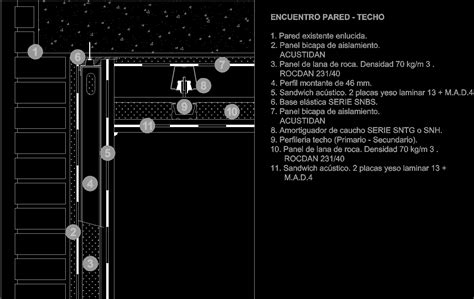 Acoustic Insulation Details Dwg Detail For Autocad Designs Cad