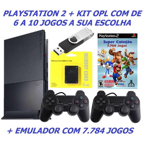 Ps2 Playstation 2 Jogos No OPL Via USB E Leitor Completo 2