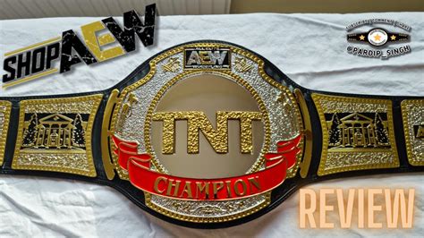 AEW TNT Championship Belt Shop Replica Review TV Accurate And