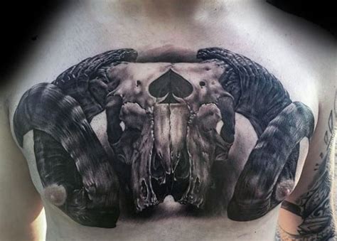 50 Goat Skull Tattoo Designs For Men - Manly Ink Ideas