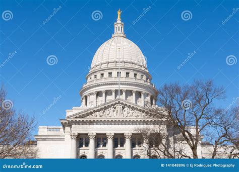 Wisconsin State Capital Building Stock Photo - Image of american ...