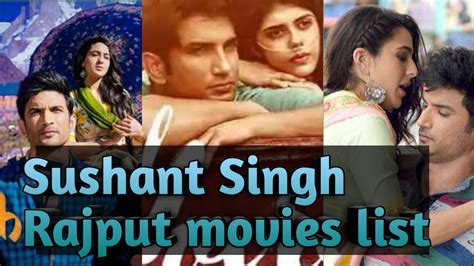 List Of Sushant Singh Rajput Movies From 2013 2020 Sushant Singh