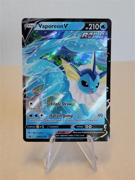 Mavin Vaporeon V Swsh Holo Ultra Rare Black Star Promo