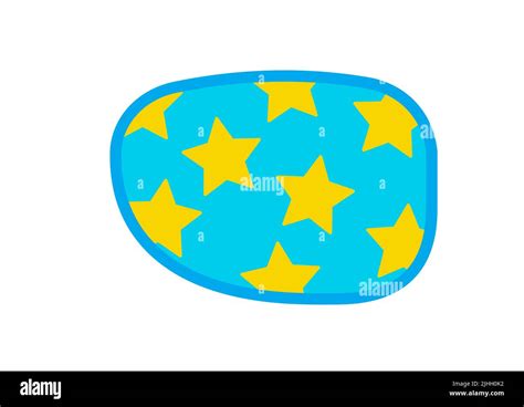 Amblyopia Correction Lazy Eye Patch Vector Illustration Stock Vector