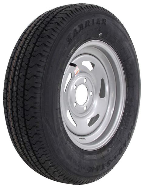 2 Pack Radial Trailer Tire On Rim St22575r15 15 In Lrd 6 Lug Black