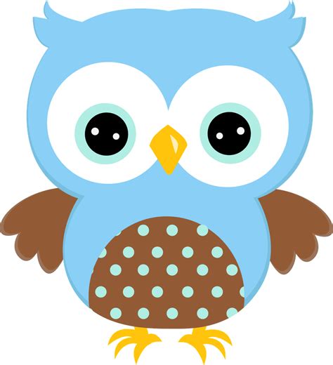 Download Cute Blue Owls Group With 50 Items Blue Owl Clipart Hd Png Download Vhv