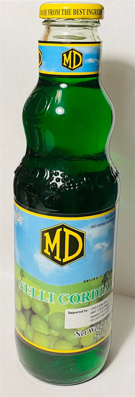 Md Nelli Cordial 750ml Marsd Lanka