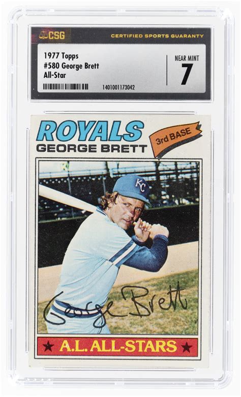 Hake S Topps George Brett Hof All Star Csg Near Mint