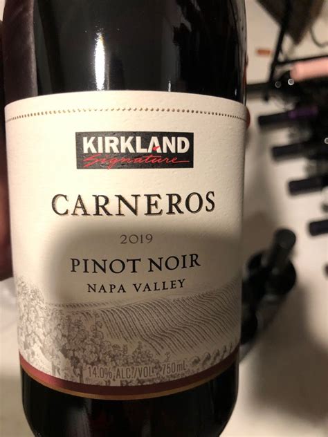 2019 Kirkland Signature Pinot Noir Carneros Usa California Napa