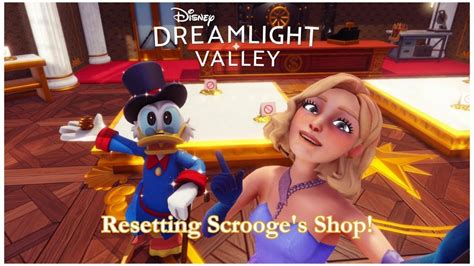 Resetting Scrooges Shop Tutorial Disney Dreamlight Valley Youtube