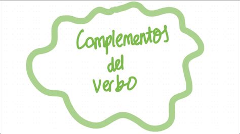 Análisis sintáctico complementos del verbo 1 YouTube