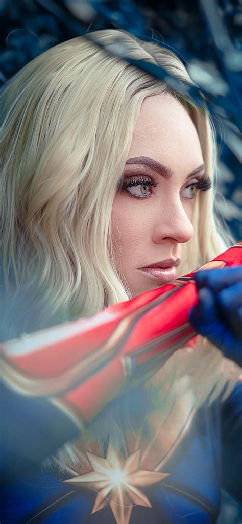 1242x2688 Captain Marvel Cosplay 5k Iphone Xs Max Hd 4k Wallpapers