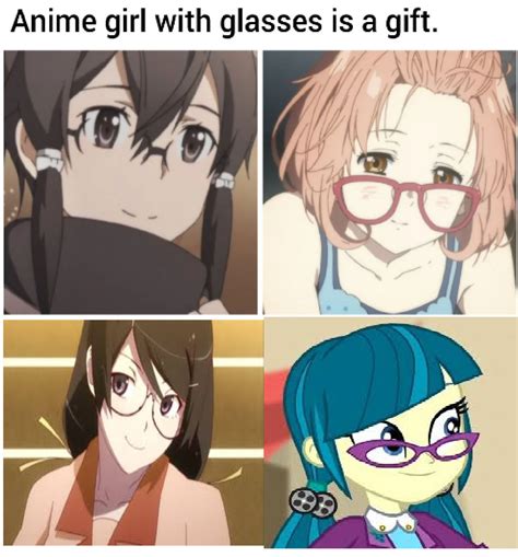 Anime Girls With Glasses Meme 2. by brandonale on DeviantArt