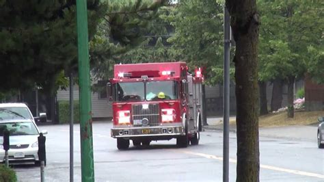 Burnaby Fire Engine 31 Responding Youtube