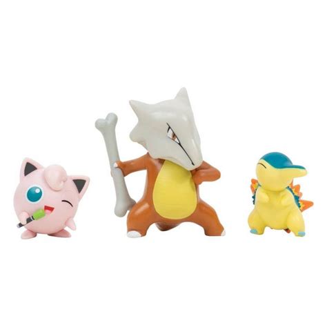 Pack De 3 Figuras Jazwares Pokemon Batalla Cyndaquil Jigglypuff 1 Y