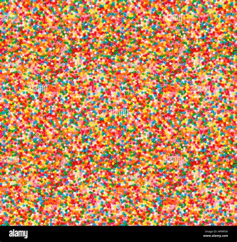 Seamless Background Colorful Round Candy Sprinkles With Sugar For Food