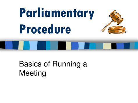 Ppt Parliamentary Procedure Powerpoint Presentation Free Download