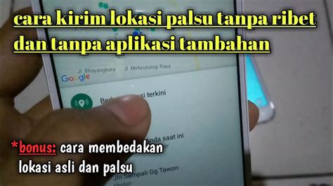 Cara Mengirim Lokasi Palsu Di Whatsapp YouTube