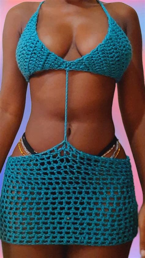 See Through Micro Bikini Crochet Sexy Erotic Lingerie Set Etsy Artofit