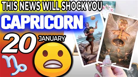 Capricorn THIS NEWS WILL SHOCK YOU Horoscope For Today JANUARY