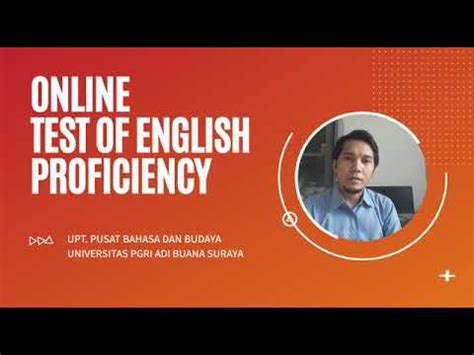 Online Test Of English Proficiency Tep Upt Pusat Bahasa Dan Budaya