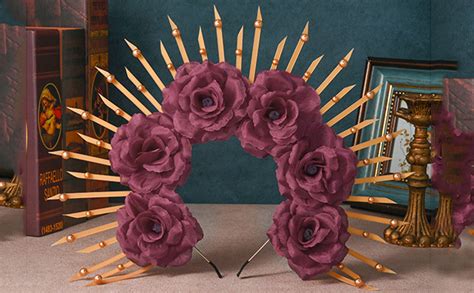 Bartosi Halo Crown With Roses Womens Goddess Headbands