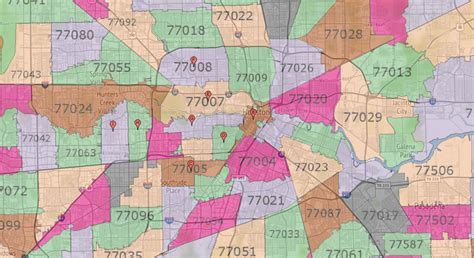 Printable Houston Zip Code Map