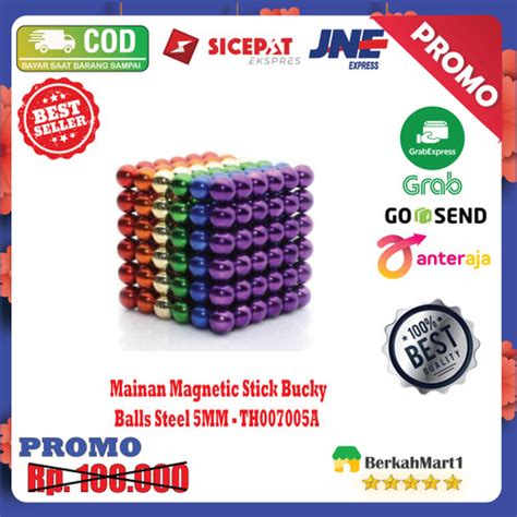 Promo Mainan Bola Magnet Magnetic Stick Bucky Balls Steel Pcs Mm