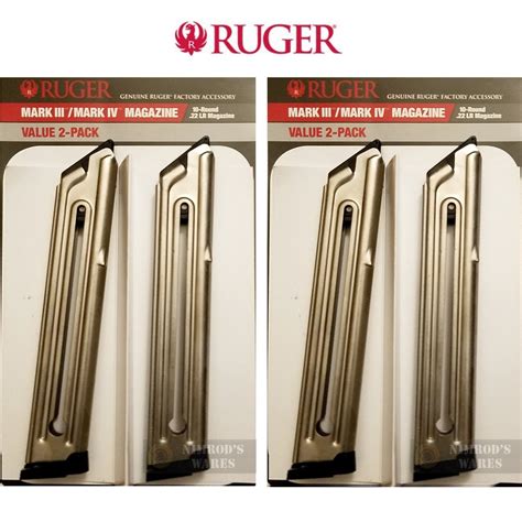 4 Pack Ruger 90231 Mkiii™ Mk Iii 22lr 10rd Magazine Factory Nimrod S Wares