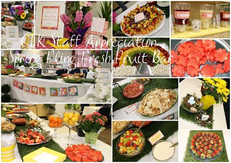 Staff Appreciation Spring Fling Fresh Fruit Bar Teacher Appreciation