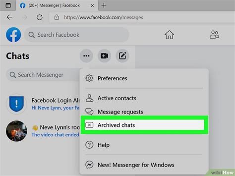 Cómo ver tus mensajes archivados en Facebook Messenger