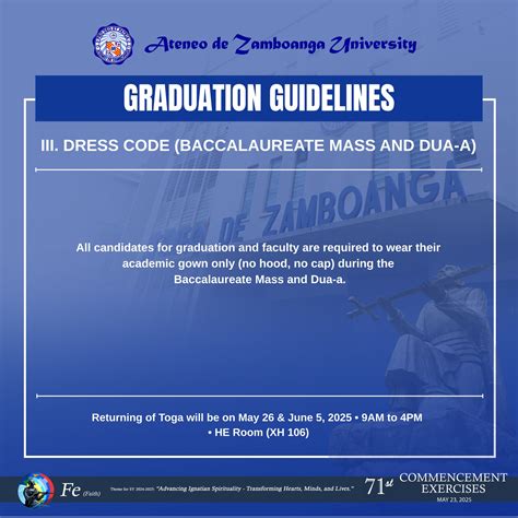 Ateneo - ADDITIONAL GUIDELINES | Dress Code for Tomorrow’s