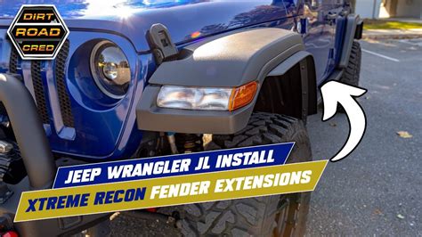 Jeep Wrangler Jl Install Xtreme Recon Fender Extensions Youtube