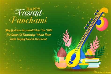 Happy Vasant Panchami Greeting Card Images Download