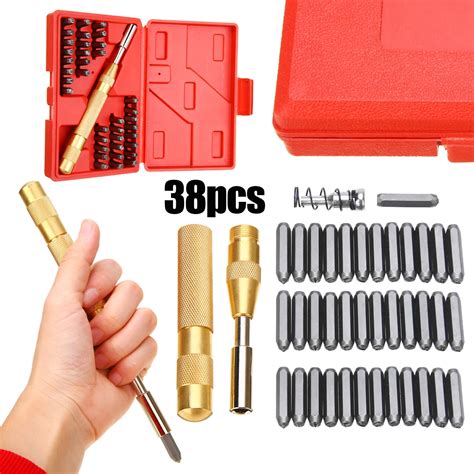 Pcs Steel Number Letter Hand Stamp Punch Set Soft Metal Imprint