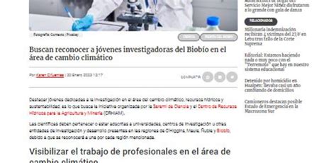 Buscan Reconocer A J Venes Investigadoras Del Biob O En El Rea De