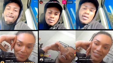 IG Live With Emtee And Love Of His Life Pearl Thusi Emtee Heartbroken