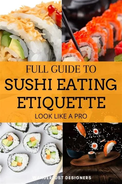 Sushi eating etiquette: 9 rules for eating sushi correctly