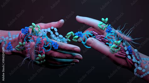 Bacteria On The Hands Infections Spread By Hands Washing Your Hands