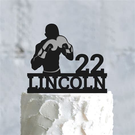 Boxer Birthday Cake Topper Boxing Cake Topper Boxing Lover Cake Topper