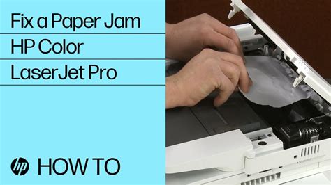 Fixing A Paper Jam For Select HP Color LaserJet Pro Printers HP