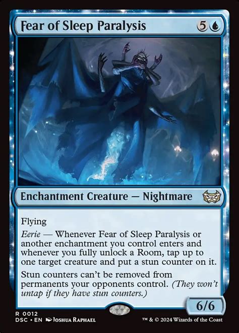 Fear Of Sleep Paralysis Enchantment Creature Nightmare Duskmourn