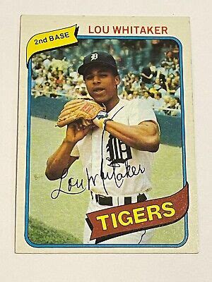 1980 Topps Baseball 358 Lou Whitaker Detroit Tigers EBay