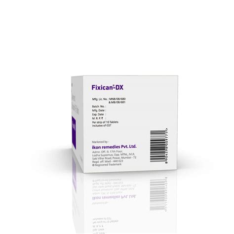 Buy Fixican Dx Strip Of 10 Tablets Online At Flat 15 Off Pharmeasy